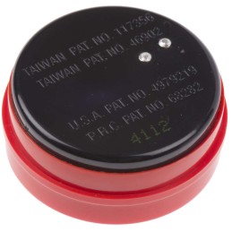 1 pcs - RS PRO 95dB SMD Sounder External Piezo Buzzer Transducer, 54.5 x 23mm, 150V ac Max