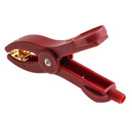 1 pcs - Mueller Electric Red Kelvin Clip, 50A, 25mm Jaw Opening