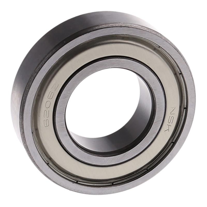 1 pcs - NSK 6206ZZC3 Single Row Deep Groove Ball Bearing- Both Sides Shielded 30mm I.D, 62mm O.D