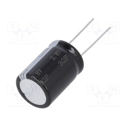 1 pcs x BIGCAP - BRP002R8L306FB - Supercapacitor, THT, 30F, 2.8VDC, ±20%, Ø18x25mm, 25mΩ, -40÷65°C