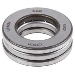 1 pcs - FAG 51102 Thrust Ball Bearing- Open Type 15mm I.D, 28mm O.D
