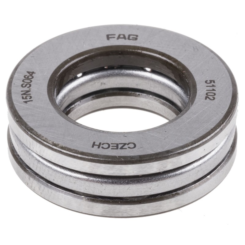 1 pcs - FAG 51102 Thrust Ball Bearing- Open Type 15mm I.D, 28mm O.D