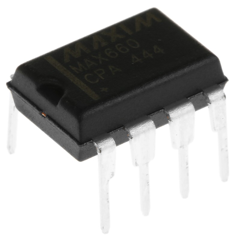 2 pcs - Maxim Integrated MAX660CPA+ DC-DC Converter, 100mA 8-Pin, PDIP