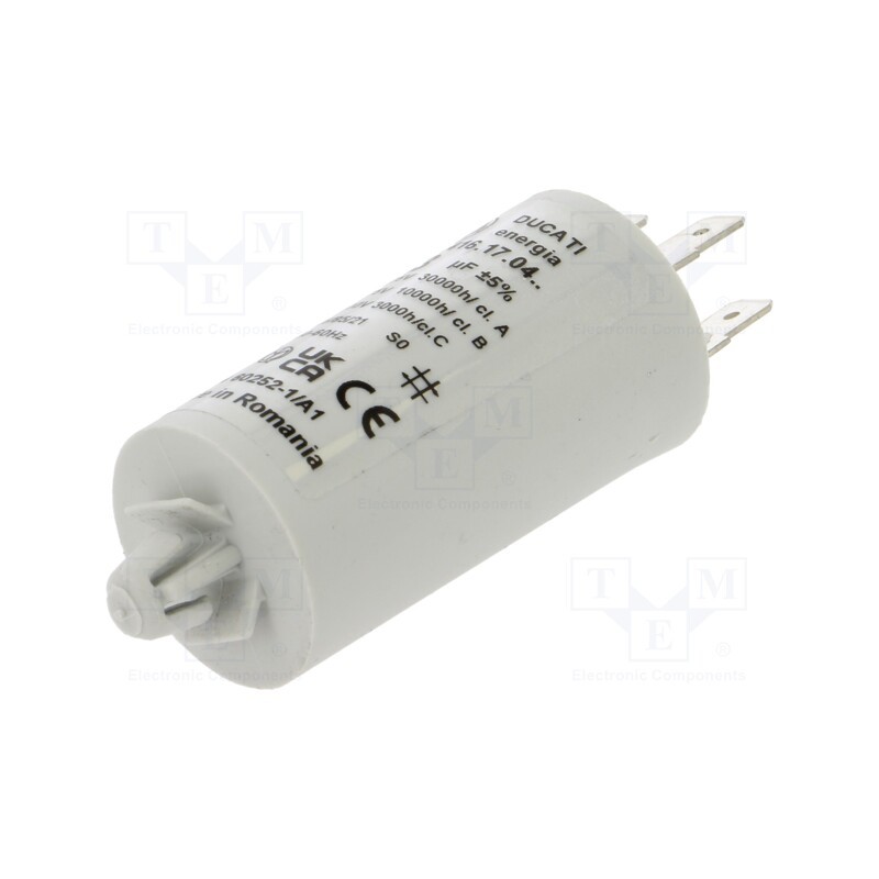 1 pcs x DUCATI ENERGIA - 416170471 - Capacitor: motors, run, 3uF, 425VAC, Ø28x55mm, -25÷85°C, ±5%