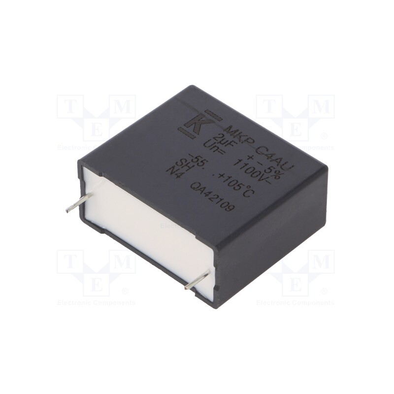 1 pcs x KEMET - C4AUQBU4200M1CJ - Capacitor: polypropylene, DC-Link, 2uF, ESR: 16.7mΩ, THT, ±5%, 7A