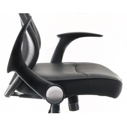 1 pcs - RS PRO Black Fabric Executive Chair, 110kg Weight Capacity