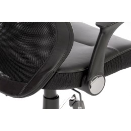 1 pcs - RS PRO Black Fabric Executive Chair, 110kg Weight Capacity