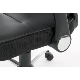 1 pcs - RS PRO Black Fabric Executive Chair, 110kg Weight Capacity