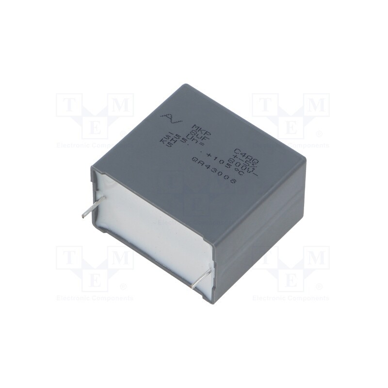 1 pcs x KEMET - C4AQIBU4800A11J - Capacitor: polypropylene, DC-Link, 8uF, ESR: 7.3mΩ, THT, ±5%, 800VDC