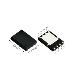 5 pcs - N-Channel MOSFET, 116 A, 80 V, 8-Pin PowerPAK SO-8 Vishay SiR582DP-T1-RE3