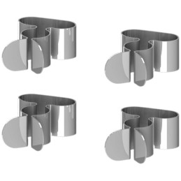 1 pcs - Siemens Silver Aluminium C Clamp, 12mm Max. Bundle