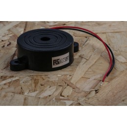 1 pcs - RS PRO 96dB Panel Mount Continuous Internal Piezo Buzzer, 41.8 x 16mm, 1.5V dc Min, 20V dc Max