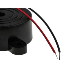 1 pcs - RS PRO 96dB Panel Mount Continuous Internal Piezo Buzzer, 41.8 x 16mm, 1.5V dc Min, 20V dc Max