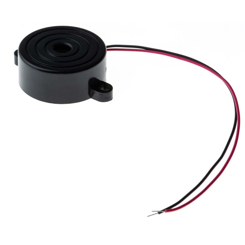 1 pcs - RS PRO 85dB Panel Mount Continuous Internal Piezo Buzzer, 32 (Dia.) x 13.5mm, 3V dc Min, 12V dc Max
