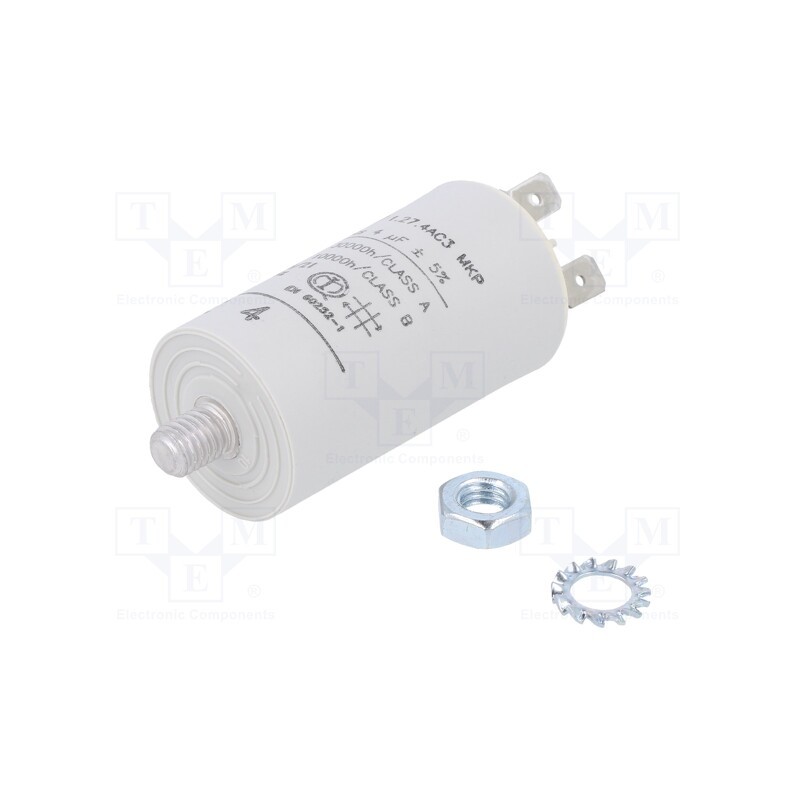 1 pcs x KEMET - C274AC34400AA0J - Capacitor: motors, run, 4uF, 470VAC, Ø30x56.5mm, -25÷85°C, ±5%