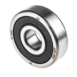 1 pcs - SKF 6200-2RSH Single Row Deep Groove Ball Bearing- Both Sides Sealed 10mm I.D, 30mm O.D