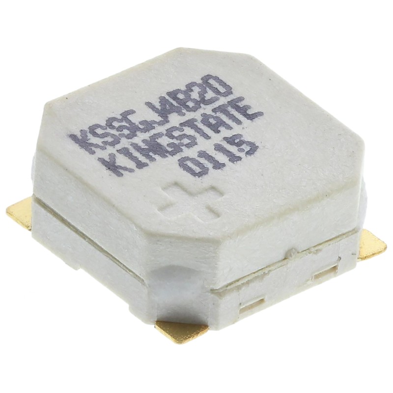5 pcs - RS PRO 97dB SMD External Magnetic Buzzer Component, 8.5 x 8.5 x 4mm, 3V Min, 5V Max