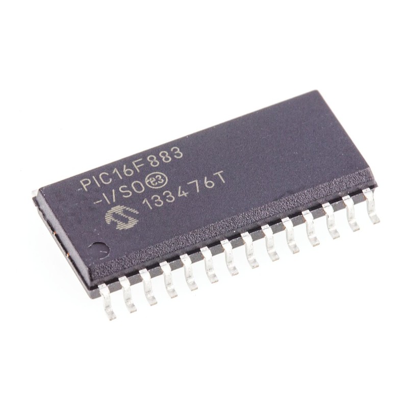 5 pcs - Microchip PIC16F883-I/SO, 8bit PIC Microcontroller, PIC16F, 20MHz, 4096 words Flash, 28-Pin SOIC