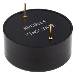 1 pcs - RS PRO 93dB Through Hole Continuous External Piezo Buzzer, 30 (Dia.) x 13.5mm, 30V ac Max