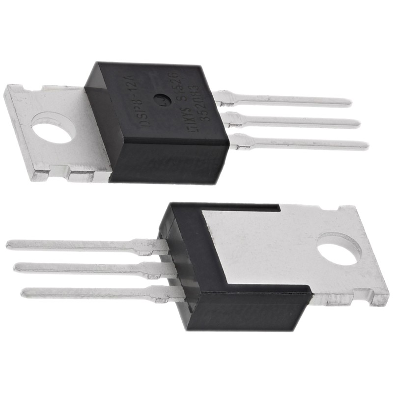 5 pcs - IXYS 1200V 8A, Dual Rectifier Diode, 3-Pin TO-220AB DSP8-12A