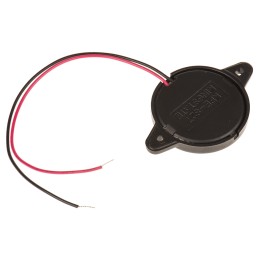 1 pcs - RS PRO 97dB Panel Mount Continuous External Piezo Buzzer, 44.5 x 30 x 5.1mm, 50V ac Max