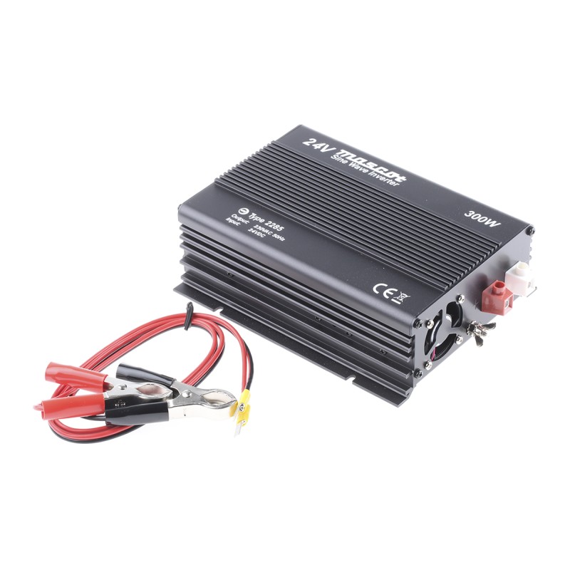 1 pcs - Mascot Pure Sine Wave 300W Power Inverter, 20 - 30V dc Input, 230V ac Output