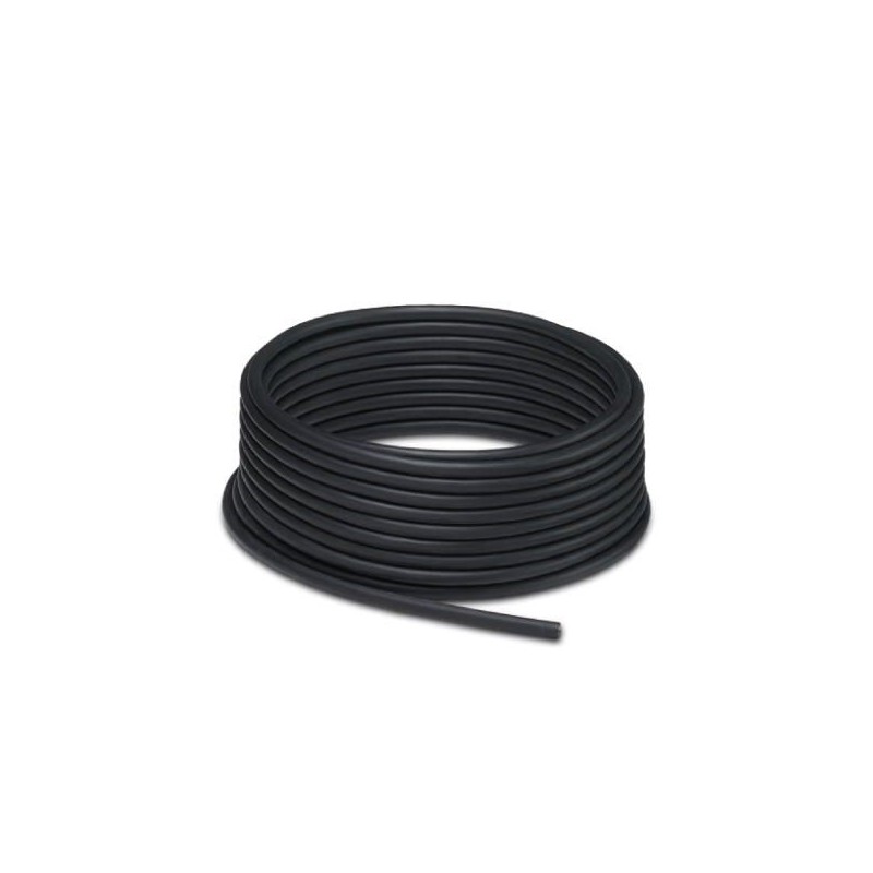 1 pcs - Phoenix Contact Cat5 Unterminated Ethernet Cable, Shielded, Black, 100m