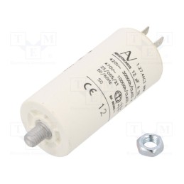 1 pcs x KEMET - C274AC35120AA0J - Capacitor: motors, run, 12uF, 470VAC, Ø35x73.5mm, -25÷85°C, ±5%