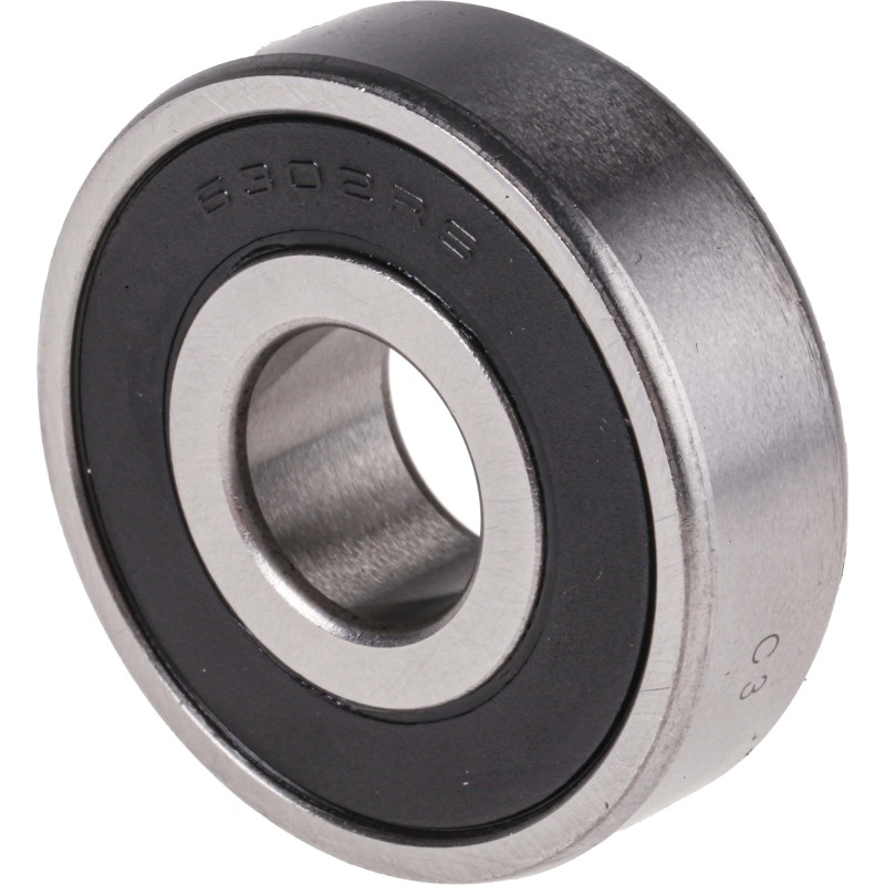 1 pcs - RS PRO 6302-2RS/C3 Single Row Deep Groove Ball Bearing- Both Sides Sealed 15mm I.D, 42mm O.D