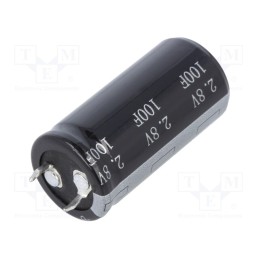 1 pcs x BIGCAP - BRP002R8S107FA - Supercapacitor, SNAP-IN, 100F, 2.8VDC, ±20%, Ø22.4x45.5mm, 12mΩ