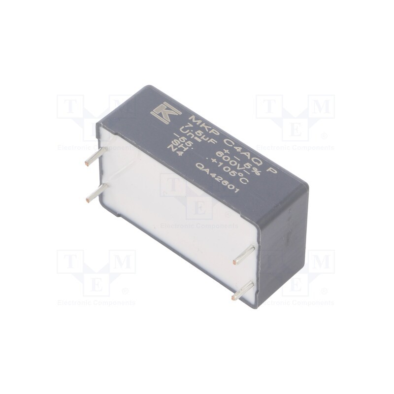 1 pcs x KEMET - C4AQHLW4750P34J - Capacitor: polypropylene, DC-Link, 7.5uF, ESR: 15.2mΩ, THT, ±5%
