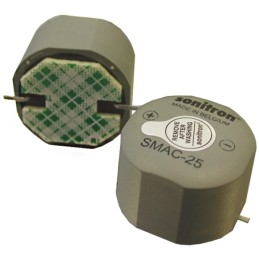 1 pcs - Sonitron 93.5dB SMD Continuous Internal Buzzer, 25 x 18mm, 5V dc Min, 16V dc Max