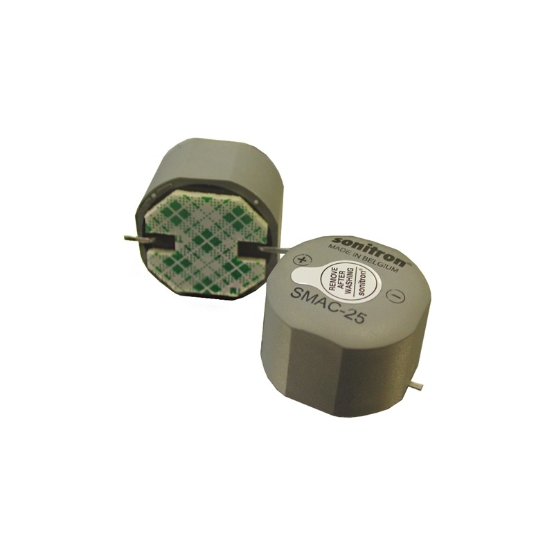 1 pcs - Sonitron 93.5dB SMD Continuous Internal Buzzer, 25 x 18mm, 5V dc Min, 16V dc Max