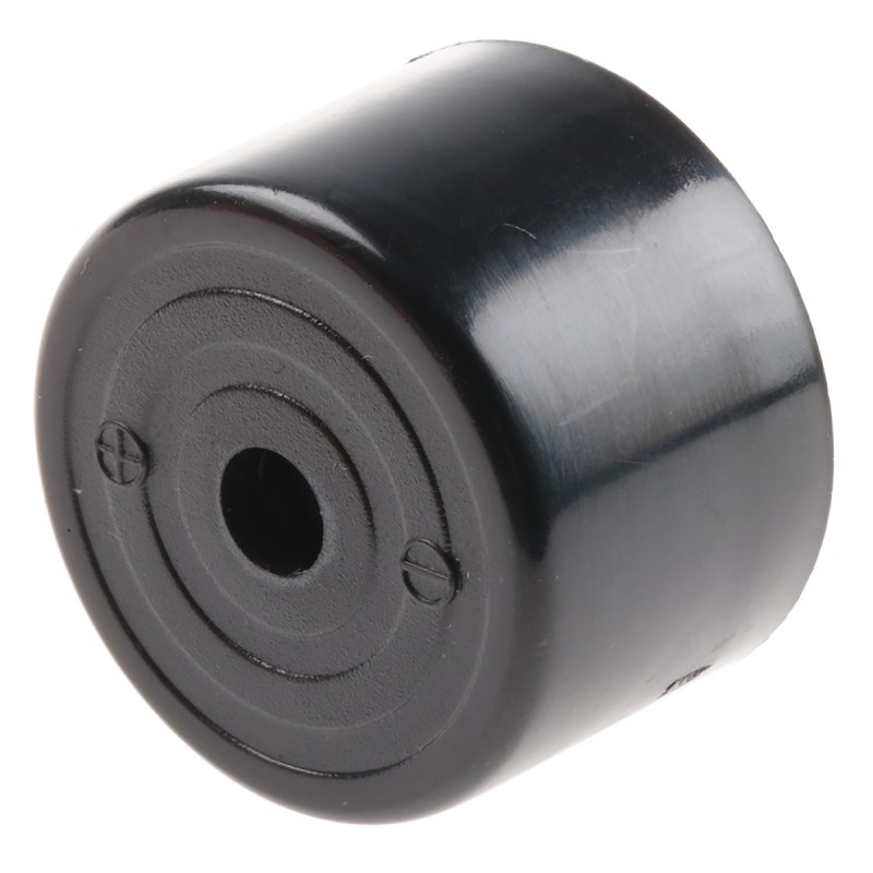 1 pcs - RS PRO 86dB Through Hole Continuous Internal Piezo Buzzer, 24.5 (Dia.) x 16mm, 3V dc Min, 20V dc Max