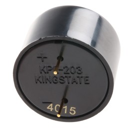 1 pcs - RS PRO 86dB Through Hole Continuous Internal Piezo Buzzer, 24.5 (Dia.) x 16mm, 3V dc Min, 20V dc Max