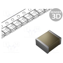 1 pcs x KEMET - C2220C156K5RACTU - Capacitor: ceramic, MLCC, 15uF, 50V, X7R, ±10%, SMD, 2220
