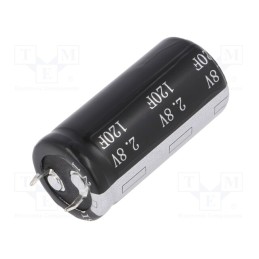1 pcs x BIGCAP - BUP002R8S127FA 120F - Supercapacitor, SNAP-IN, 120F, 2.8VDC, ±20%, Ø22.4x45.5mm, 12mΩ