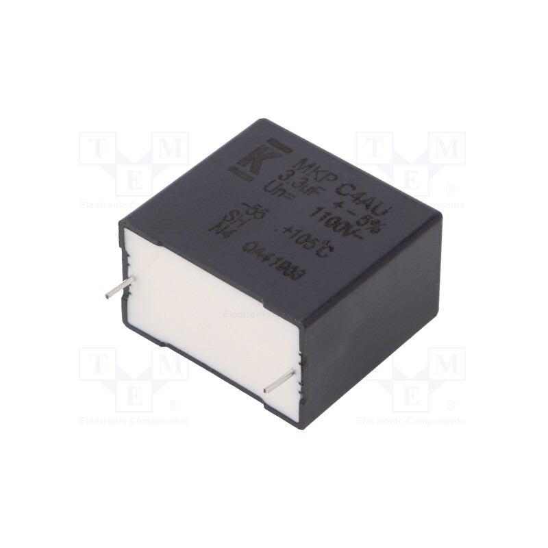 1 pcs x KEMET - C4AUQBU4330M11J - Capacitor: polypropylene, DC-Link, 3.3uF, ESR: 10.7mΩ, THT, ±5%