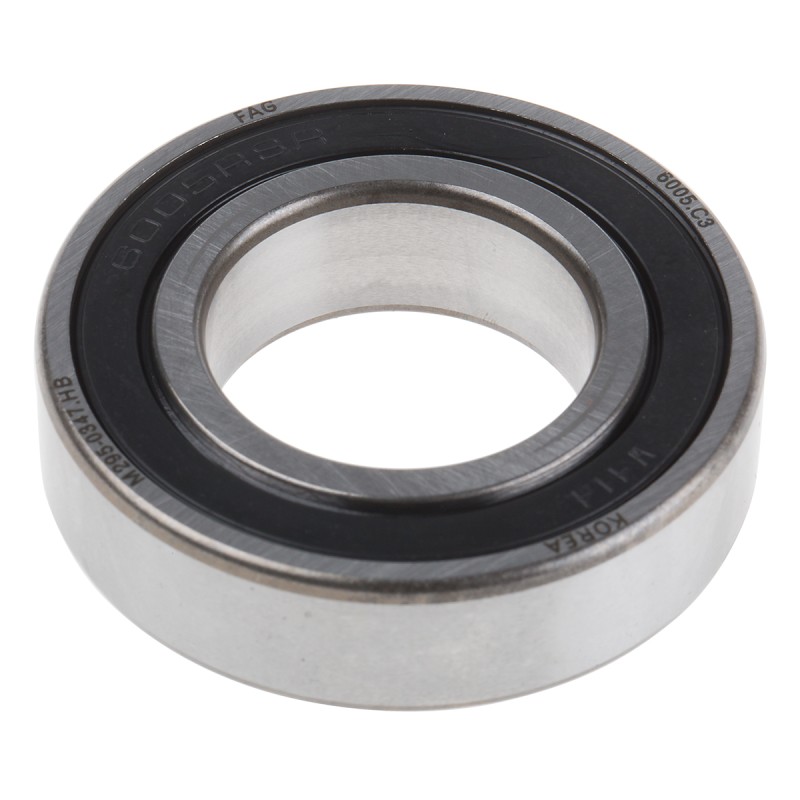1 pcs - FAG 6005-C-2HRS-C3 Single Row Deep Groove Ball Bearing- Both Sides Sealed 25mm I.D, 47mm O.D