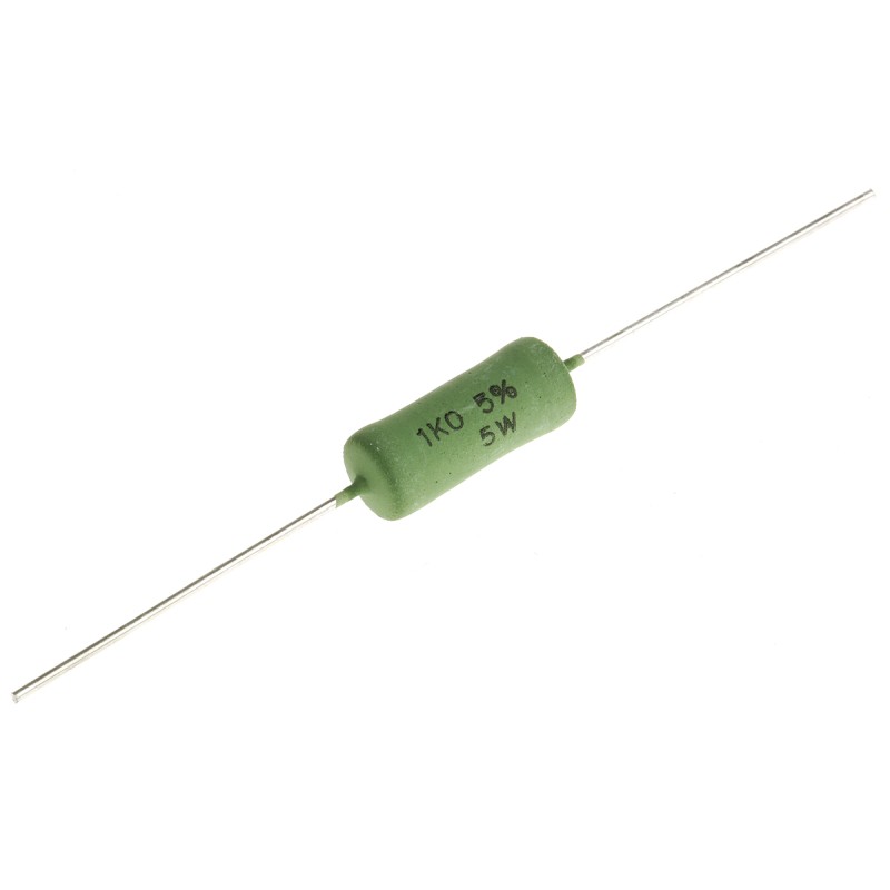 50 pcs - Vishay 1kΩ Wire Wound Resistor 5W ±5% AC05000001001JAC00