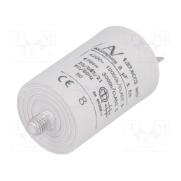 1 pcs x KEMET - C276CC24800AA0J - Capacitor: motors, run, 8uF, 420VAC, Ø35x56.5mm, -25÷85°C, ±5%