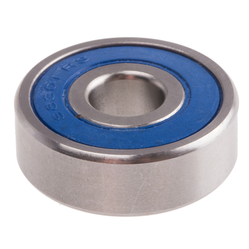 1 pcs - RS PRO SS6301-2RS Single Row Deep Groove Ball Bearing- Both Sides Sealed 12mm I.D, 37mm O.D