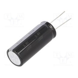 1 pcs x BIGCAP - BUP002R8L107FA - Supercapacitor, THT, 100F, 2.8VDC, ±20%, Ø18x45mm, 20mΩ, -40÷65°C
