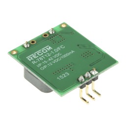 1 pcs - Recom R78T DC-DC Converter, 12V dc/ 1A Output, 15 - 42 V dc Input, Screw Mount, Surface Mount, +85°C Max Temp