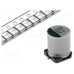 1 pcs x PANASONIC - EEEFK1H101P - Capacitor: electrolytic, low ESR, SMD, 100uF, 50VDC, Ø8x10.2mm