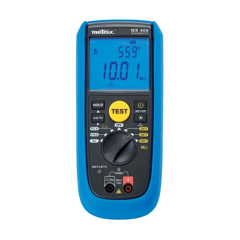 1 pcs - Chauvin Arnoux MX 409 Insulation & Continuity Tester, 250V Min, 1000V Max, CAT IV 600 V
