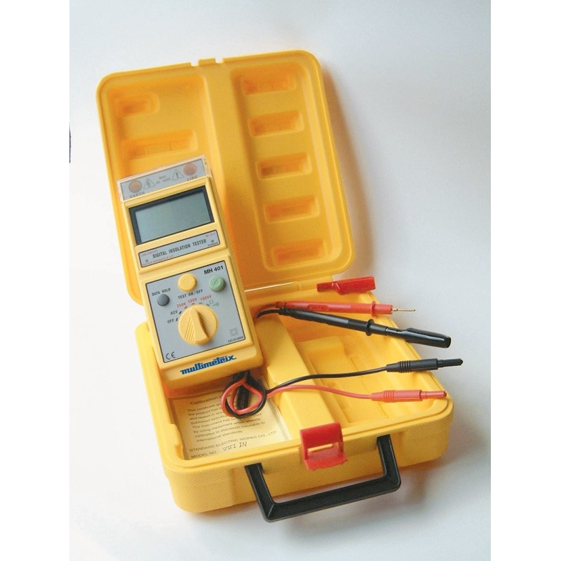 1 pcs - Chauvin Arnoux MH401 Insulation Tester, 250V Min, 1000V Max, CAT III 300 V
