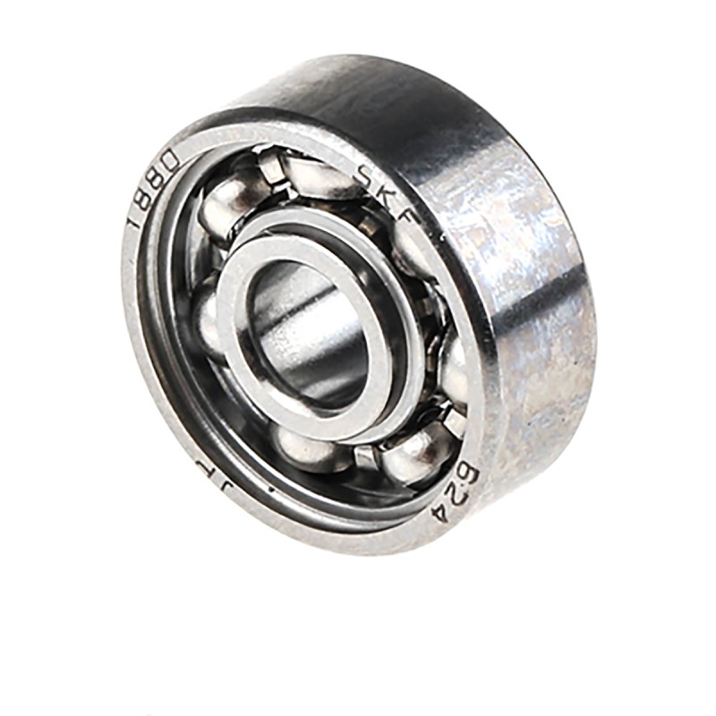 1 pcs - SKF 624 Single Row Deep Groove Ball Bearing- Open Type 4mm I.D, 13mm O.D