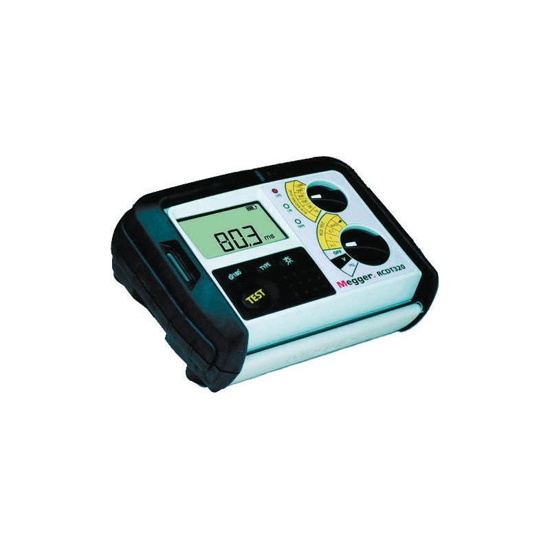 1 pcs - Megger RCDT320-FR RCD Tester, Loop Impedance Test Type 3 Wire 300V ac, RCD Test Type DC, RCD Test Current 1000mA CAT