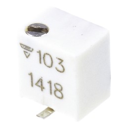 50 pcs - 10kΩ, SMD Trimmer Potentiometer 0.25W Top Adjust Vishay, TSM4